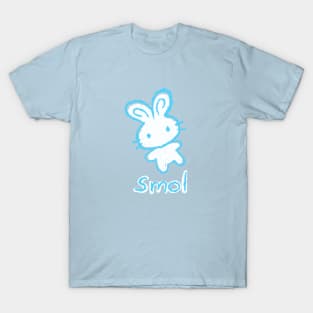 Smol Crayon Bunny - Cute Kawaii Simple Doodle Art T-Shirt